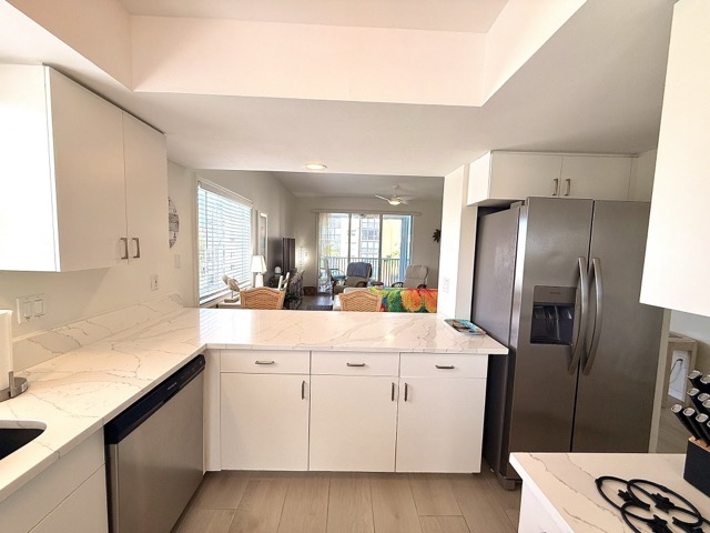 Kitchen with stainless appliances