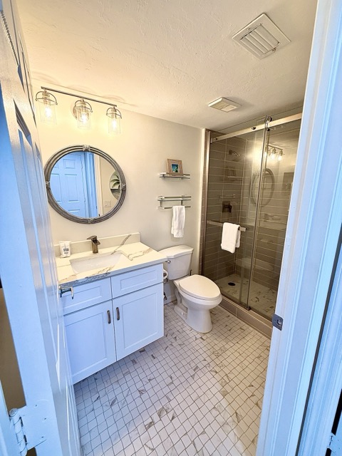 Bathroom with walk-in shower