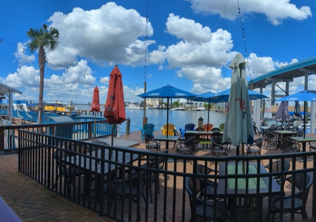 Waterfront patio at Nervous Nellie's