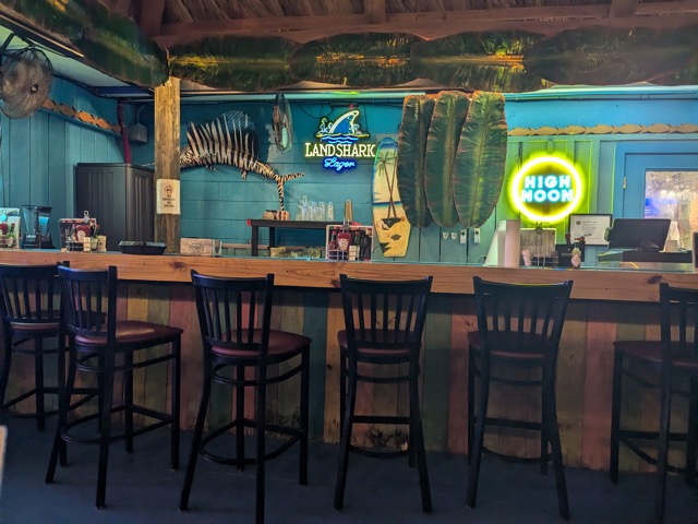 Tiki bar at the Fish House