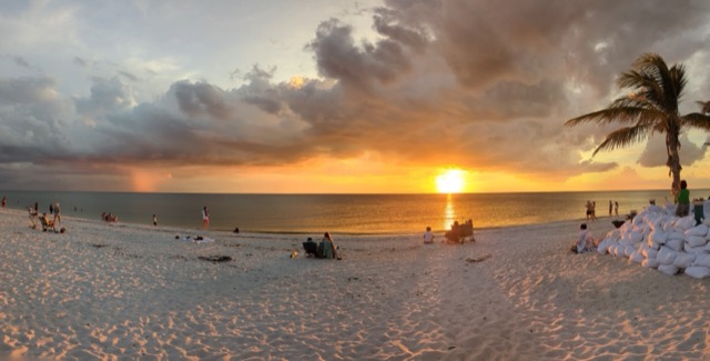 Sunset at Bonita Beach Park